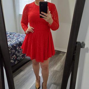 H&M Red Lace Dress